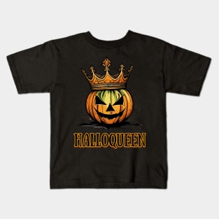 crowned halloqueen Kids T-Shirt